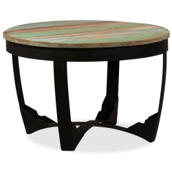 Table basse bois de récupération massif 60x40 cm 