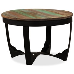 Table basse bois de récupération massif 60x40 cm 