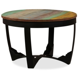 Table basse bois de récupération massif 60x40 cm 