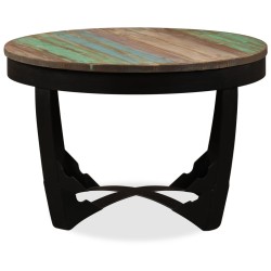 Table basse bois de récupération massif 60x40 cm 