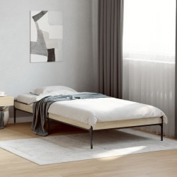 Cadre de lit sans matelas chêne sonoma 90x190 cm 