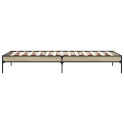 Cadre de lit sans matelas chêne sonoma 90x190 cm 