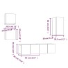 Ensemble de meubles TV 5 pcs Chêne fumé Bois d'ingénierie 