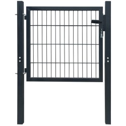 Portillon 2D (simple) Gris anthracite 106x130 cm 