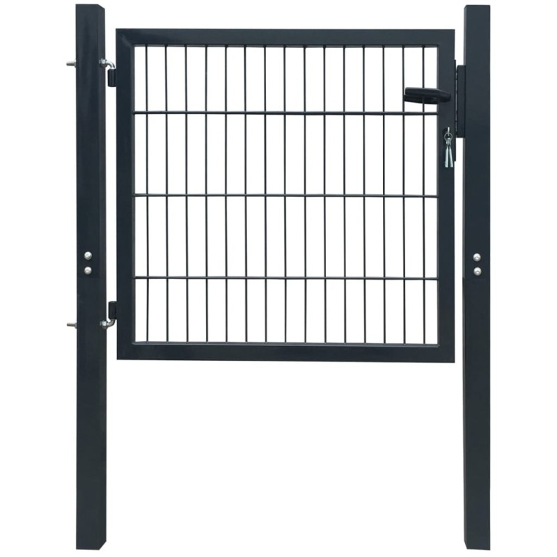 Portillon 2D (simple) Gris anthracite 106x130 cm 