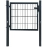Portillon 2D (simple) Gris anthracite 106x130 cm 