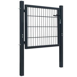 Portillon 2D (simple) Gris anthracite 106x130 cm 