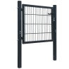 Portillon 2D (simple) Gris anthracite 106x130 cm 
