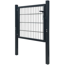 Portillon 2D (simple) Gris anthracite 106x130 cm 