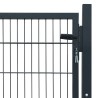 Portillon 2D (simple) Gris anthracite 106x130 cm 