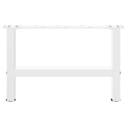 Pieds de table basse Blanc 2 pièces 50 x (30-31) cm Acier 