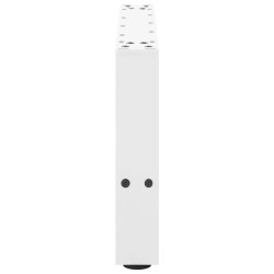 Pieds de table basse Blanc 2 pièces 50 x (30-31) cm Acier 