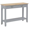 Table console Gris 110x35x80 cm Bois 