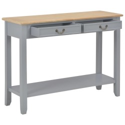 Table console Gris 110x35x80 cm Bois 