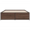 Cadre de lit sans matelas chêne marron 140x200 cm 