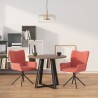 Chaises pivotantes à manger lot de 2 Rose Velours 