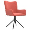 Chaises pivotantes à manger lot de 2 Rose Velours 