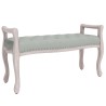 Banc Gris clair 110x45x60 cm Velours 