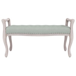 Banc Gris clair 110x45x60 cm Velours 