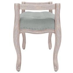 Banc Gris clair 110x45x60 cm Velours 