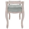 Banc Gris clair 110x45x60 cm Velours 