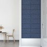 Panneaux muraux 12 pcs Bleu 60x30 cm Tissu 2,16 m² 