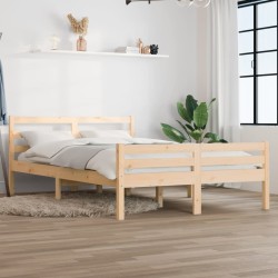 Cadre de lit sans matelas bois massif 160x200 cm 