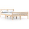 Cadre de lit sans matelas bois massif 160x200 cm 