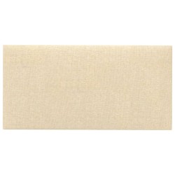 Panneaux muraux 12 pcs Crème 60x30 cm Tissu 2,16 m² 