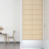 Panneaux muraux 12 pcs Crème 60x30 cm Tissu 2,16 m² 