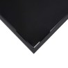 Table de bar de jardin Noir 110x60x110 cm Verre trempé 