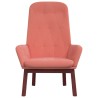 Chaise de relaxation Rose Velours 