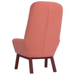 Chaise de relaxation Rose Velours 