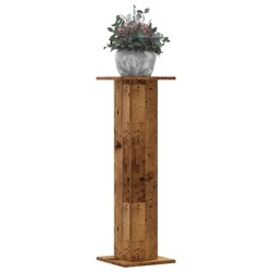 Supports pour plantes 2 pcs vieux bois bois d'ingénierie 