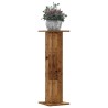Supports pour plantes 2 pcs vieux bois bois d'ingénierie 