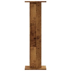 Supports pour plantes 2 pcs vieux bois bois d'ingénierie 