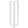 Pieds de table de bar en forme de T, 2 pièces, blanc, 40 x 35 x (110-111) cm, acier 