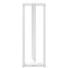 Pieds de table de bar en forme de T, 2 pièces, blanc, 40 x 35 x (110-111) cm, acier 