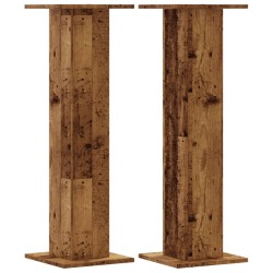 Supports de haut-parleurs 2 pcs vieux bois bois d'ingénierie 