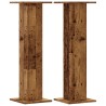 Supports de haut-parleurs 2 pcs vieux bois bois d'ingénierie 