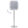 Supports Pédestal A4 2 pcs Argent Alliage d'Aluminium 