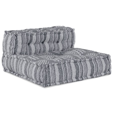 Pouf modulaireGris 70x70x54 en tissu 