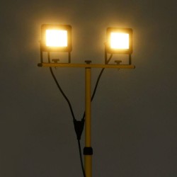 Projecteur à LED avec trépied 2x50 W Blanc chaud  