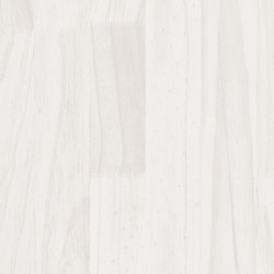 Cadre de lit sans matelas blanc bois massif 100x200 cm 