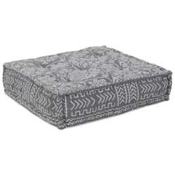Pouf modulablegris clair 70x70x54 en tissu 