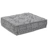 Pouf modulablegris clair 70x70x54 en tissu 