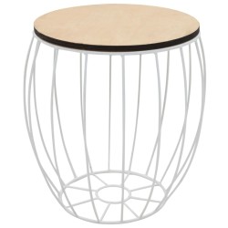 Ensemble de table basse Contreplaqué de peuplier Fer 3 pcs 