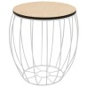 Ensemble de table basse Contreplaqué de peuplier Fer 3 pcs 
