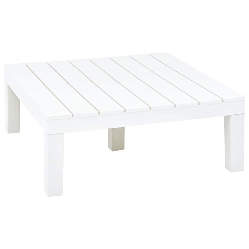 Table de jardin Blanc 78x78x31 cm Plastique Table de jardin Blanc 78x78x31 cm Plastique