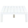 Table de jardin Blanc 78x78x31 cm Plastique 